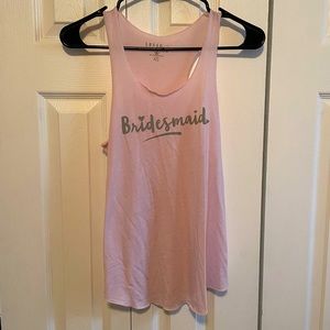 Light pink Bridesmaid tank top